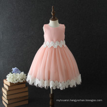 flower party wedding sequin lace dress children frocks designs